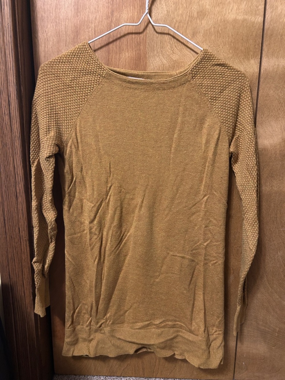 LOFT Mustard Crew Neck Sweater